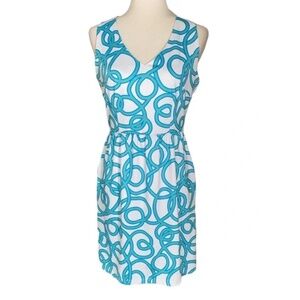 Gretchen Scott Date Night Dress Size L String Thing Print